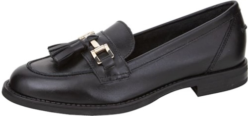Loafer met leren sierkwastje Studio W Zwart