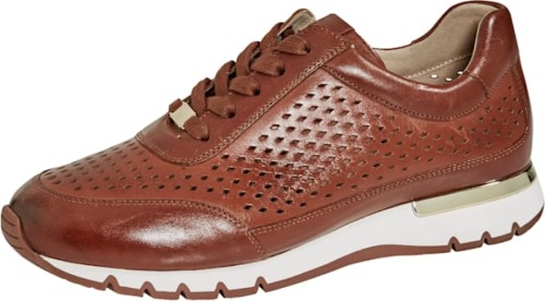 Veterschoen in sportieve look MONA Cognac