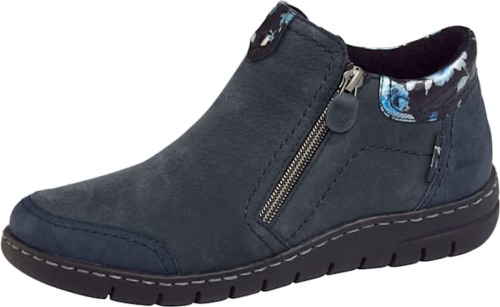 Enkellaarsje met elastische inzet Naturläufer Donkerblauw