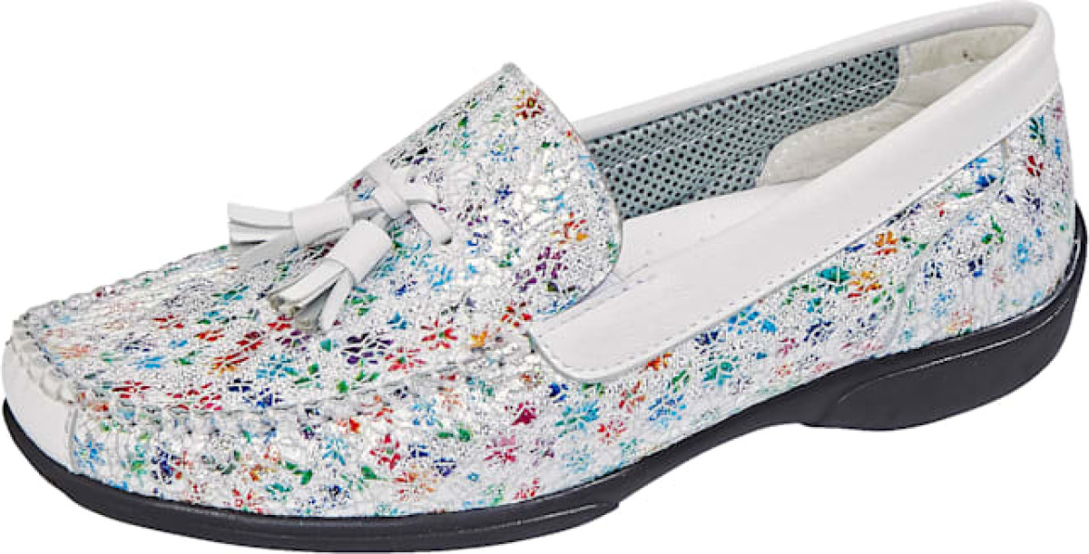 Mocassin met karakteristieke mocassinnaad Naturläufer Multicolor