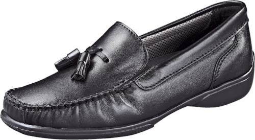 Mocassin met karakteristieke mocassinnaad Naturläufer Zwart