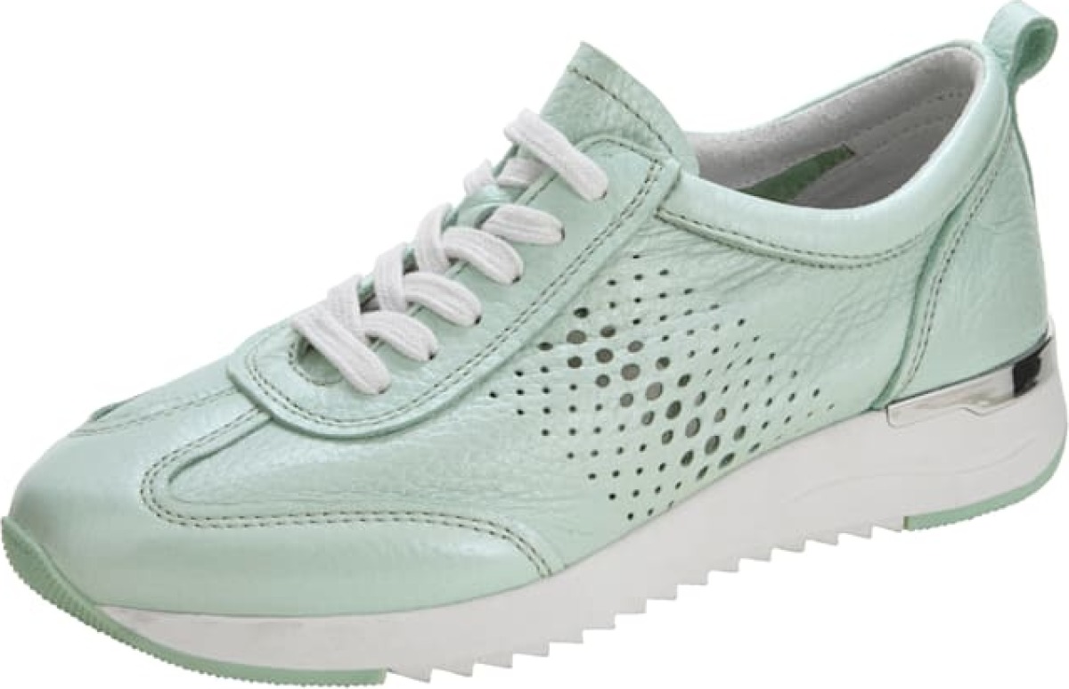 Sneaker van zacht hertennappa Caprice Mint
