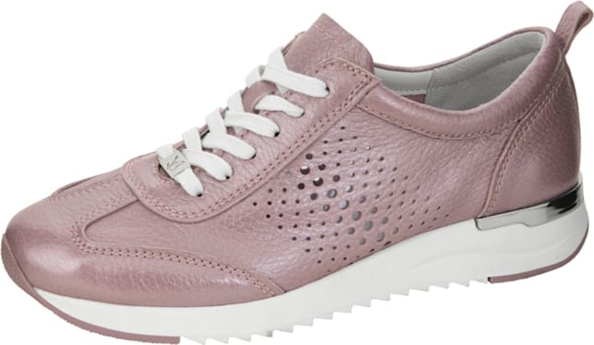 Sneaker van zacht hertennappa Caprice Lila