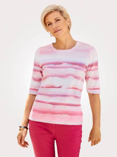 Trui districk Pink/Roze/Wit