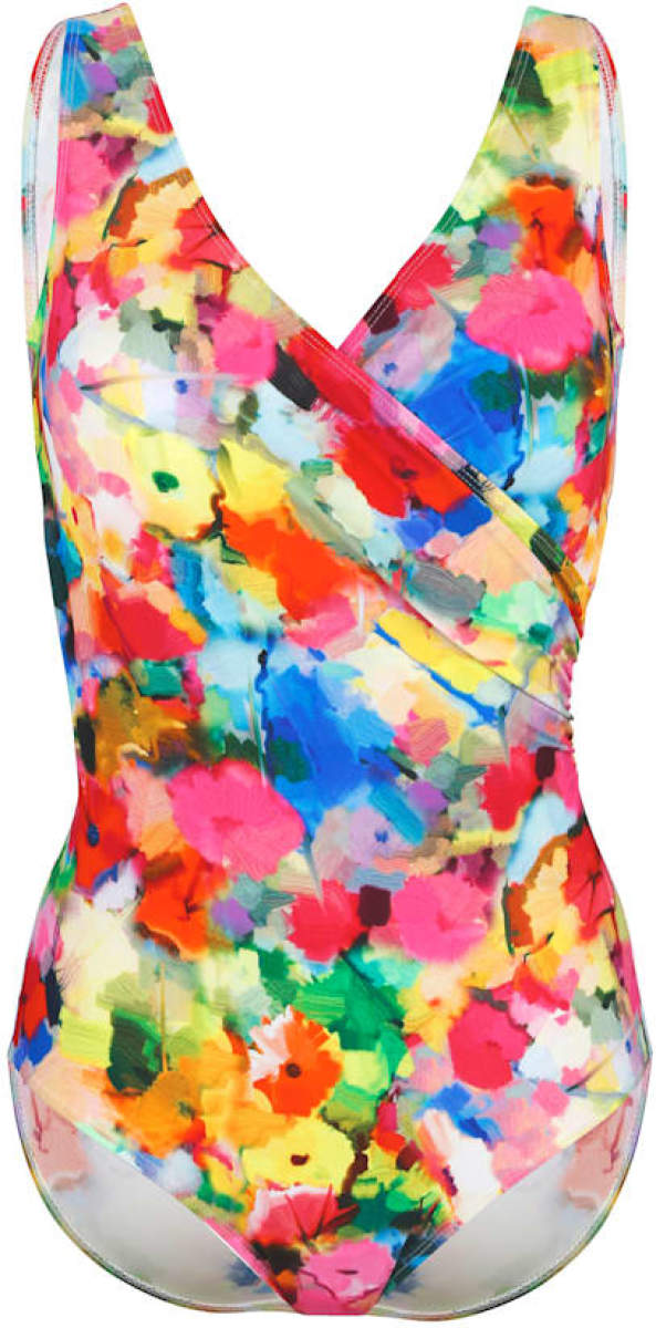 Badpak met kleurrijk dessin maritim Geel/Rood/Blauw