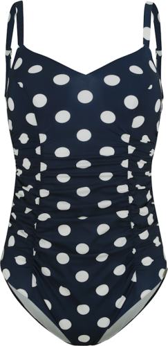 Badpak met flatterende plooitjes voor Sunflair Blauw