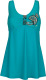 Badjurk met kleine print bij de buste maritim Turquoise