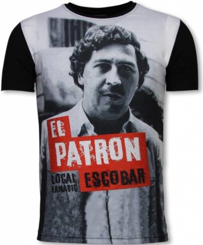 T-shirt Korte Mouw Local Fanatic  El Patron Escobar Digital