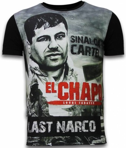 T-shirt Korte Mouw Local Fanatic  El Chapo Last Narco Digital