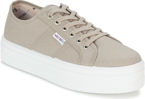 Lage Sneakers Victoria  BLUCHER LONA PLATAFORMA