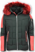 Parka Jas Enos  Winterjas Kunst Bontkraag