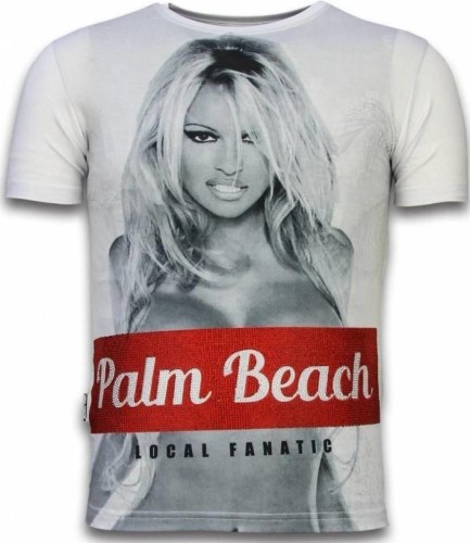 T-shirt Korte Mouw Local Fanatic  Palm Beach Pamela Digital