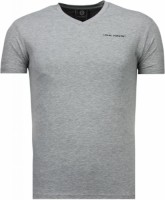 T-shirt Korte Mouw Local Fanatic  V Neck