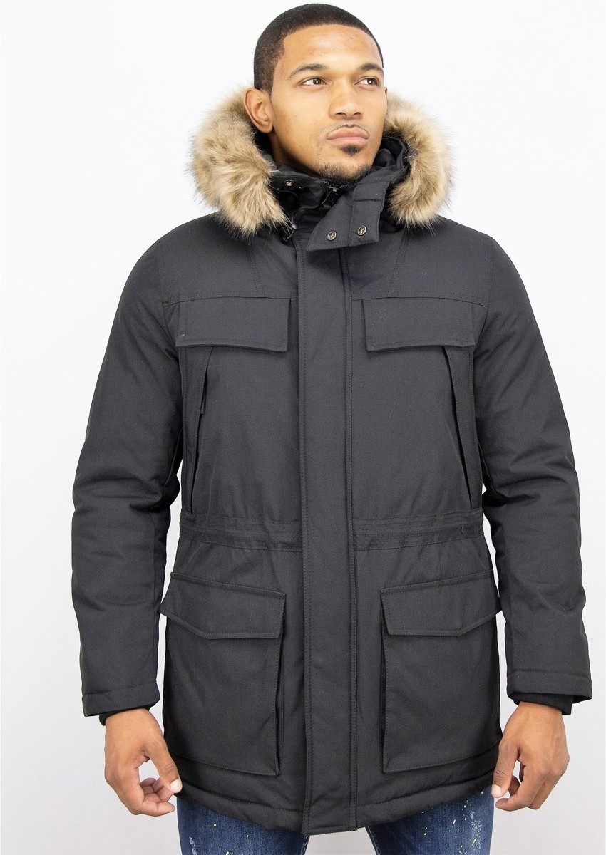 Parka Jas Enos  Lange Parka Jas Bontkraag