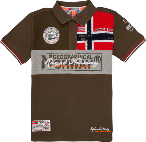 Polo Shirt Korte Mouw Geographical Norway  KIDNEY