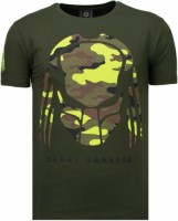 T-shirt Korte Mouw Local Fanatic  Predator Rhinestone