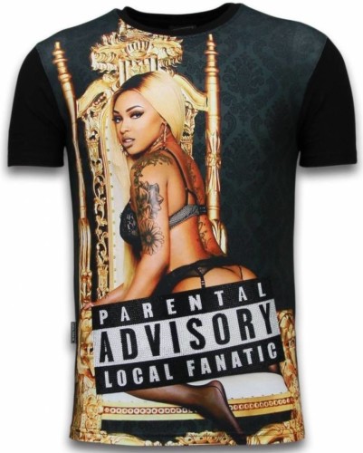 T-shirt Korte Mouw Local Fanatic  Parental Advisory LF Digital