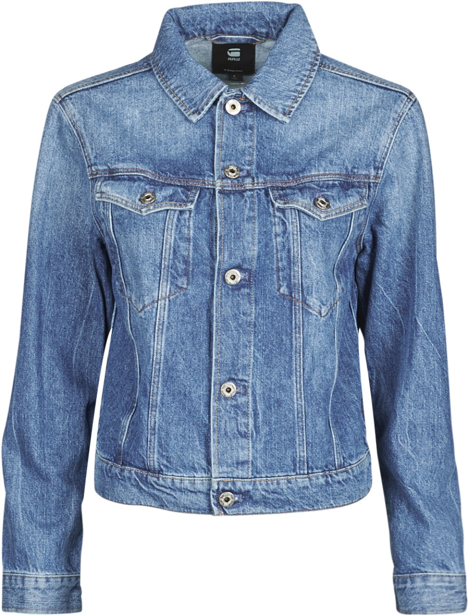 Spijkerjack G-star Raw  3301 Straight Dnm Jkt Wmn