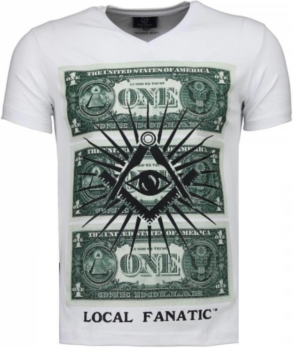 T-shirt Korte Mouw Local Fanatic  One Dollar Eye