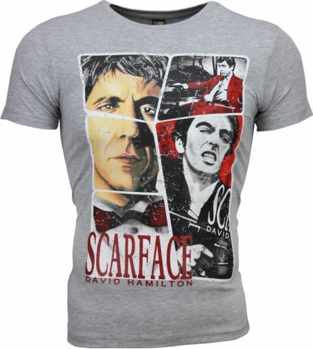 T-shirt Korte Mouw Local Fanatic  Scarface Frame Print