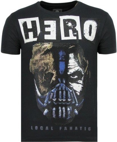 T-shirt Korte Mouw Local Fanatic  Hero Mask Carnaval N