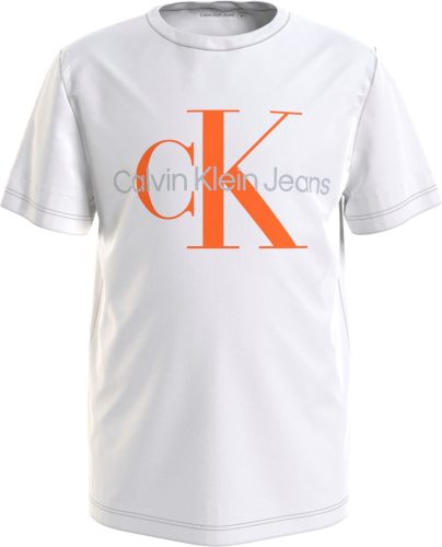 CALVIN KLEIN JEANS T-shirt van biologisch katoen wit