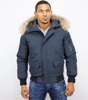 Parka Jas Enos  Korte Winterjas Bontkraag