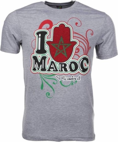 T-shirt Korte Mouw Local Fanatic  I Love Maroc