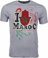 T-shirt Korte Mouw Local Fanatic  I Love Maroc