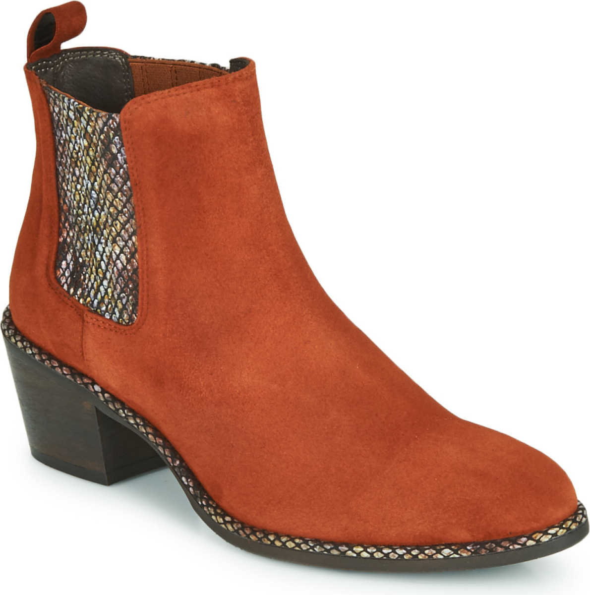Enkellaarzen Regard  NOISY V3 VELOURS TUILE