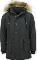 Parka Jas Tony Backer  Lange Winterjas Grote Bontkraag