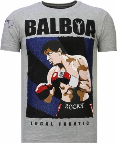 T-shirt Korte Mouw Local Fanatic  Balboa Rhinestone