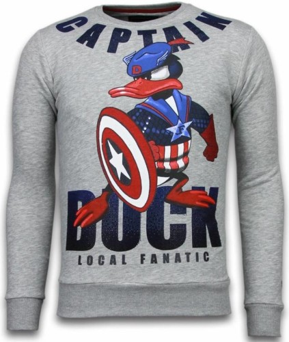 Sweater Local Fanatic  Captain Duck Rhinestone