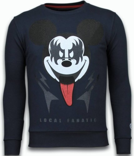 Sweater Local Fanatic  Kiss My Mickey Rhinestone