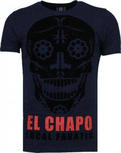 T-shirt Korte Mouw Local Fanatic  El Chapo Flockprint