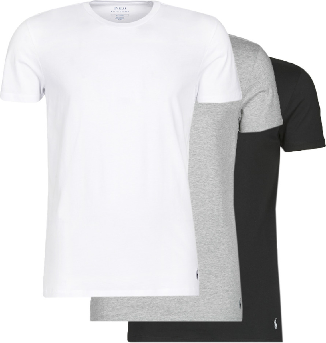 T-shirt Korte Mouw Polo ralph lauren  WHITE/BLACK/ANDOVER HTHR pack de "