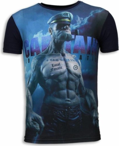 T-shirt Korte Mouw Local Fanatic  Captain Sailor Man Digital