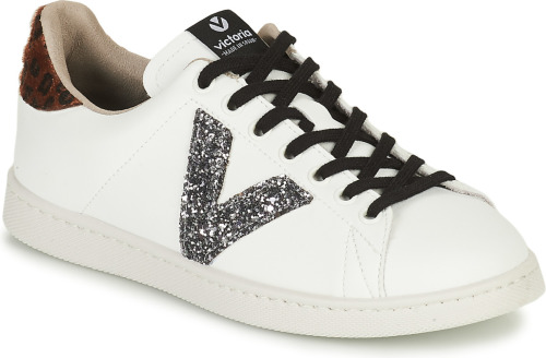 Lage Sneakers Victoria  TENIS EFECTO PIEL GLITTER