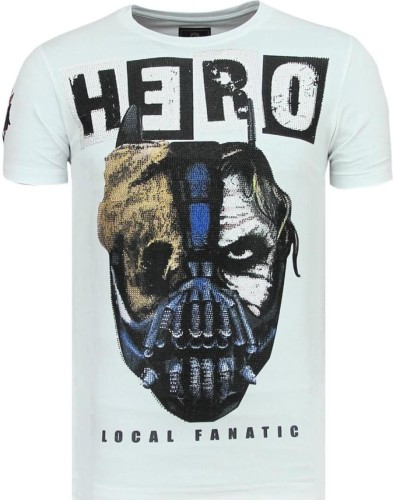 T-shirt Korte Mouw Local Fanatic  Hero Mask Luxe W