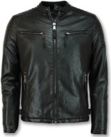 Windjack Enos  Imitatie Leren Jas Biker Jack