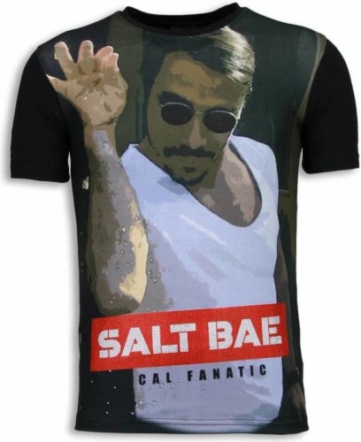 T-shirt Korte Mouw Local Fanatic  Salt Bae Digital Rhinestone
