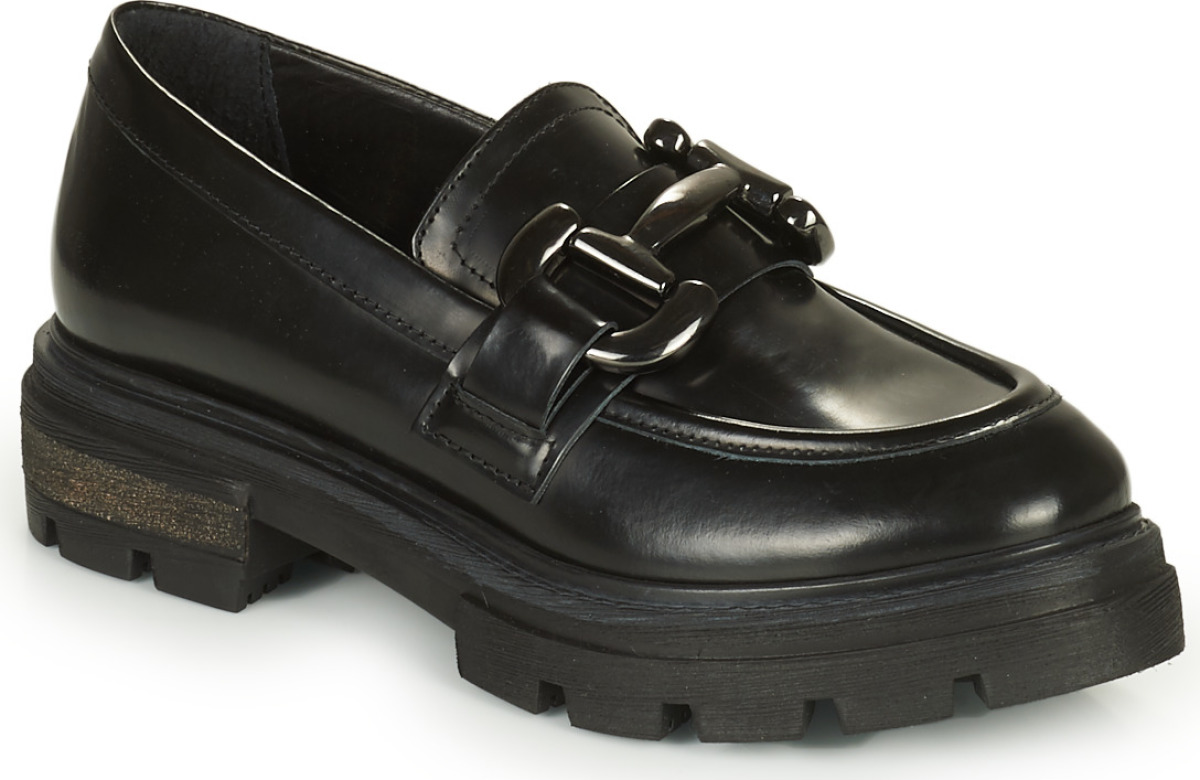 Mjus Betty P31103 chunky leren loafers zwart