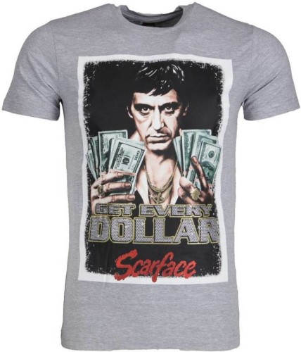 T-shirt Korte Mouw Local Fanatic  Scarface Get Every Dollar