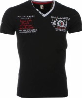 T-shirt Korte Mouw David Copper  Korte Mouwen Borduur Polo Players