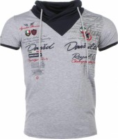 T-shirt Korte Mouw David Copper  Korte Mouwen Sjaalkraag Royal Club