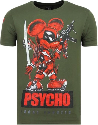 T-shirt Korte Mouw Local Fanatic  Psycho Mouse Party G