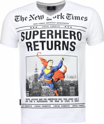 T-shirt Korte Mouw Local Fanatic  SuperHero Returns