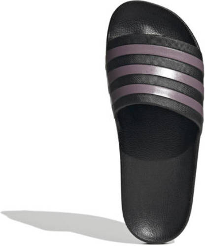 adidas Performance Adilette Aqua badslippers zwart/paars