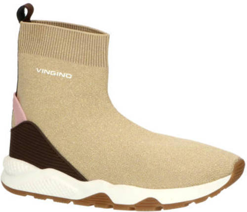 Vingino Gina sock sneakers beige/goud