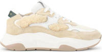 Haboob Lexi leren sneakers beige/wit